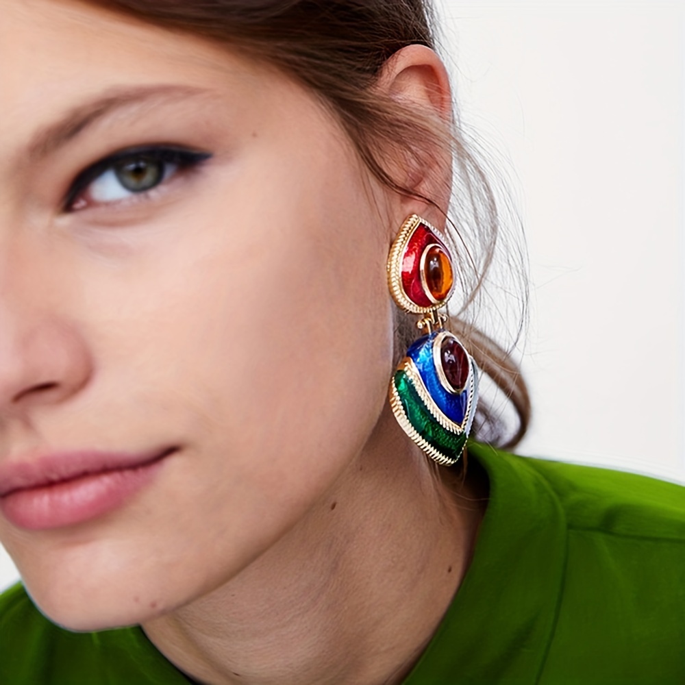 Boho clip on deals earrings