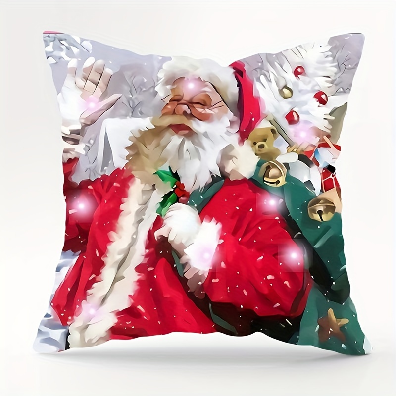 Led shop christmas cushions