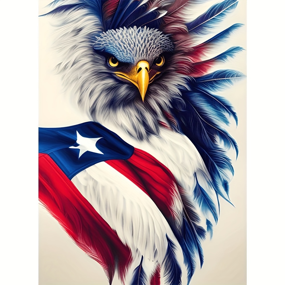 

1pc 5d Diy Artifical Diamond Painting Eagle Full Drill Cartoon Diamond Embroidery Full Set Picture Rhinestone Home Decor, 40*70cm/15.75inx27.57in