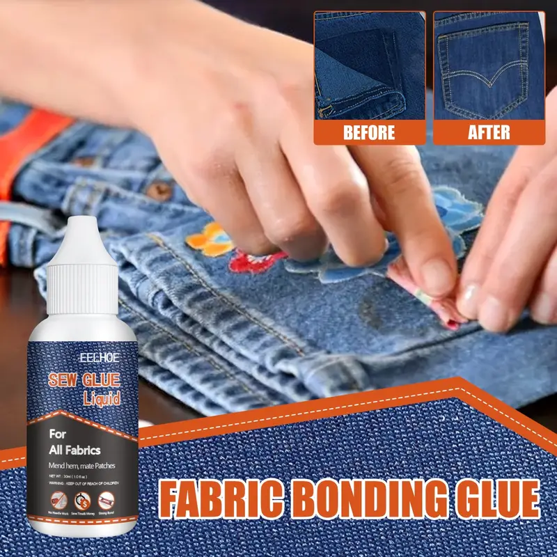 Fabric Glue Instant Glue Liquid For Fabric And Sewing Ultra-stick Cloth Glue  Leather Repair Glue