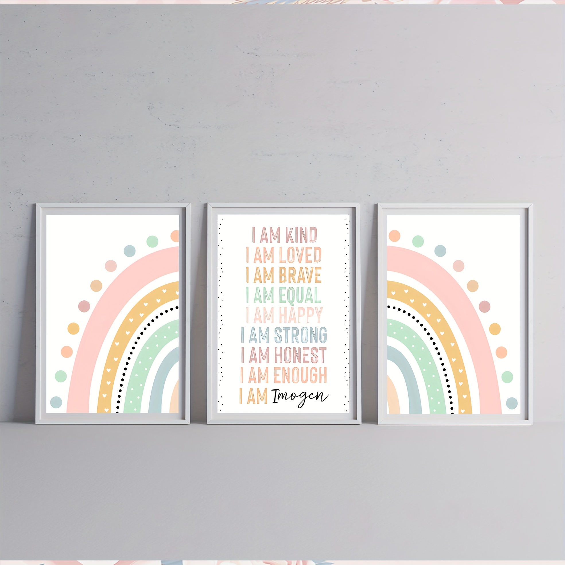 Pastel Rainbow Decor, Rainbow Wall Art, Rainbow Wall Decor, Rainbow Nursery  Decor, Rainbow Print Baby Girl Bedroom Nursery Poster Print Boho 