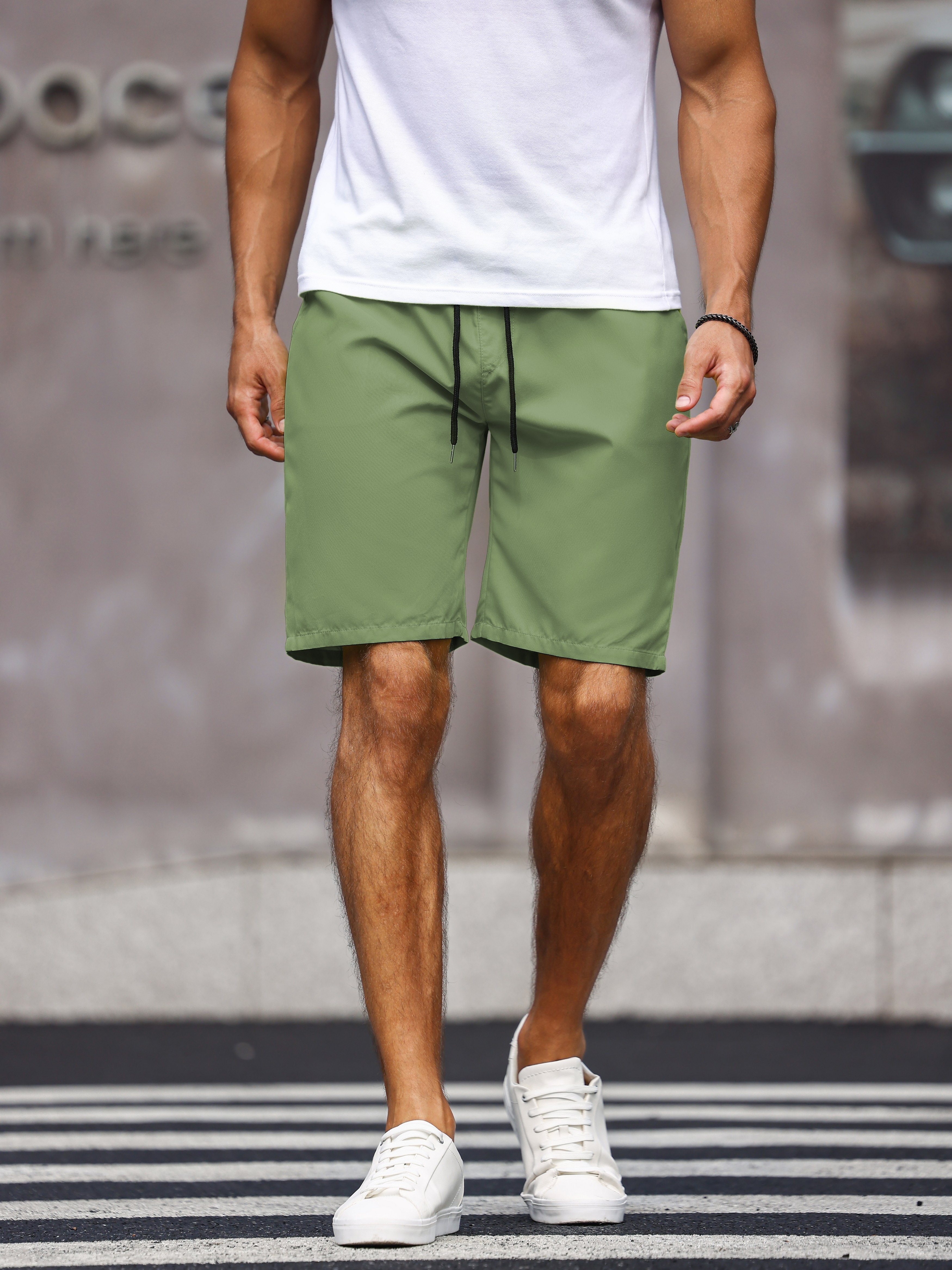 Pantalones Cortos Moda Casual Playa Verano Hombres - Temu Spain