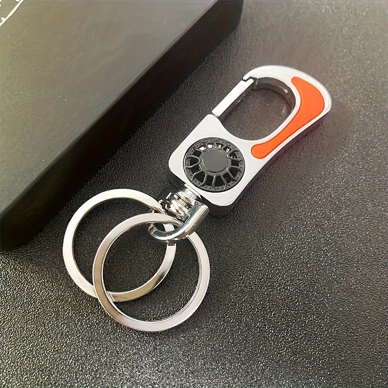 Car Double-headed Creative Metal Waist Keychain Key Chain Buckle Key Ring for Men and Women Gift,Bag Accessories,Temu
