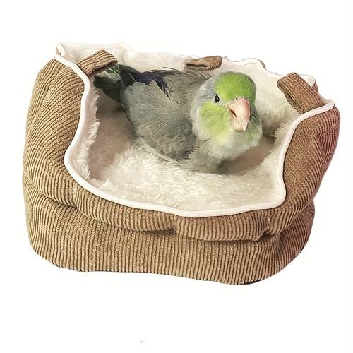warm pet hanging bird nest winter warm plush parrot house pet hanging house for small animal budgie parakeet cockatiel conure cockatoo lovebird finch canary