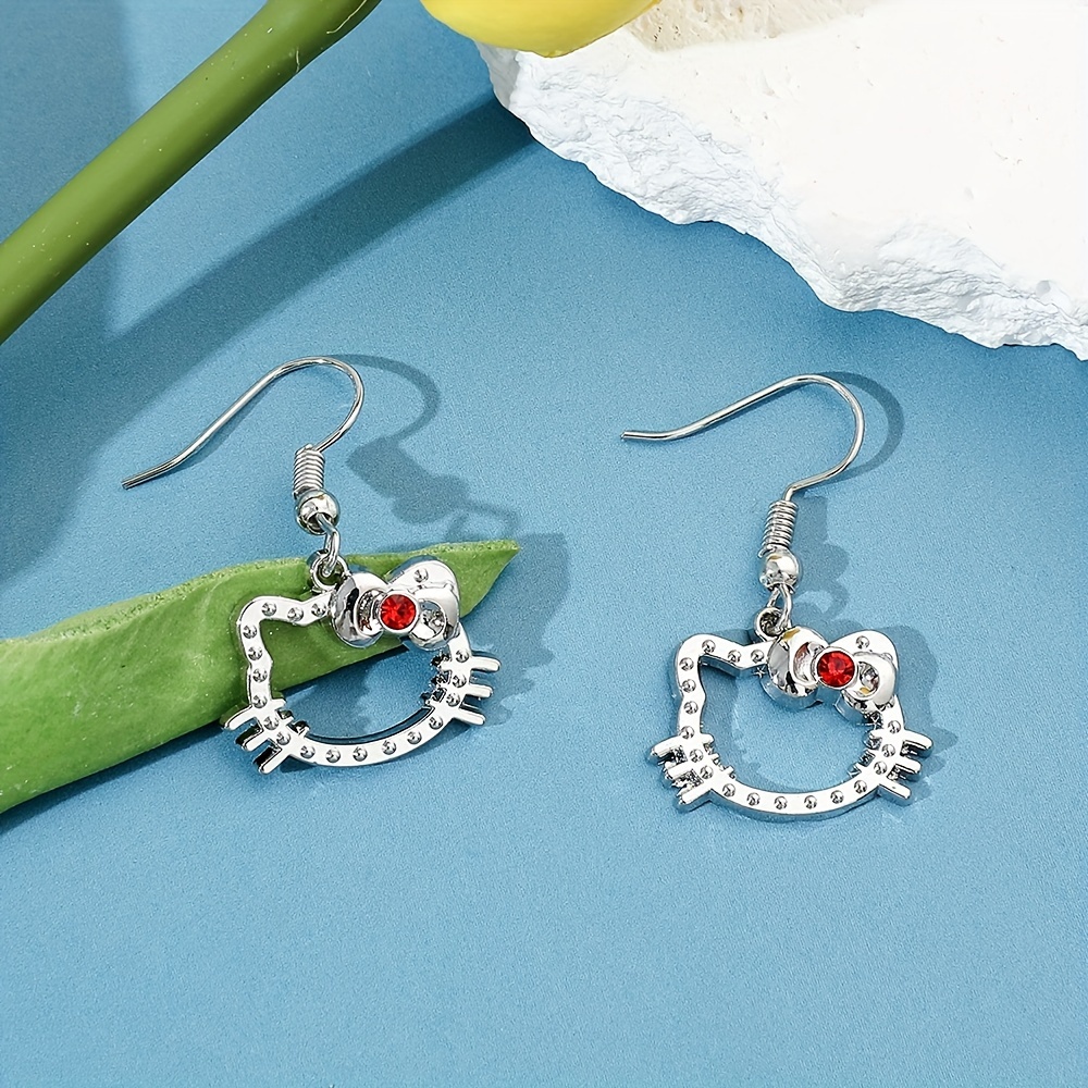 Hello kitty dangle deals earrings