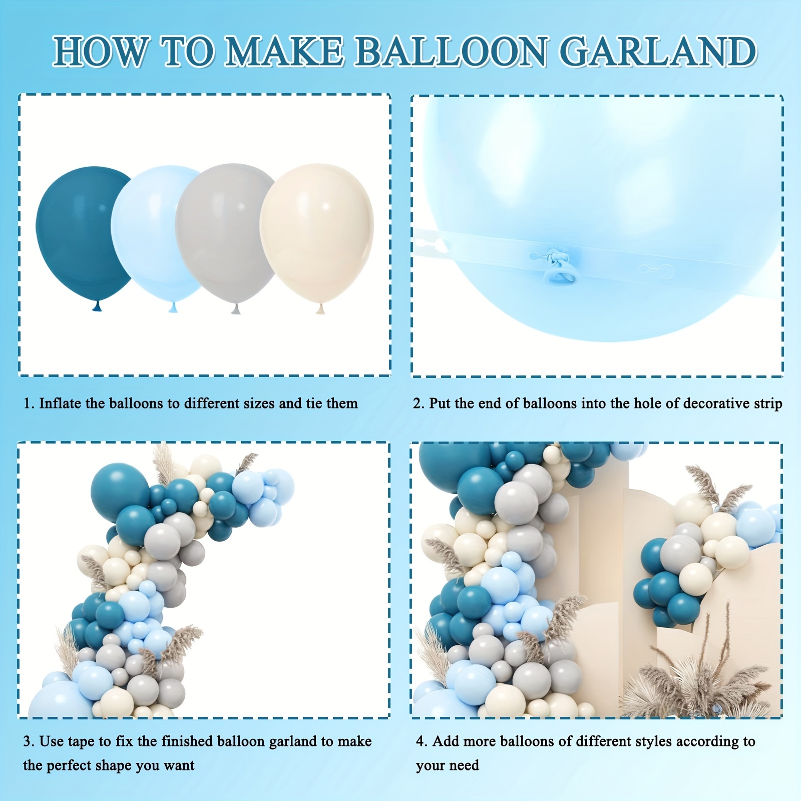 Kit de 30 ballons en latex pour faire une arche REF/001BALK