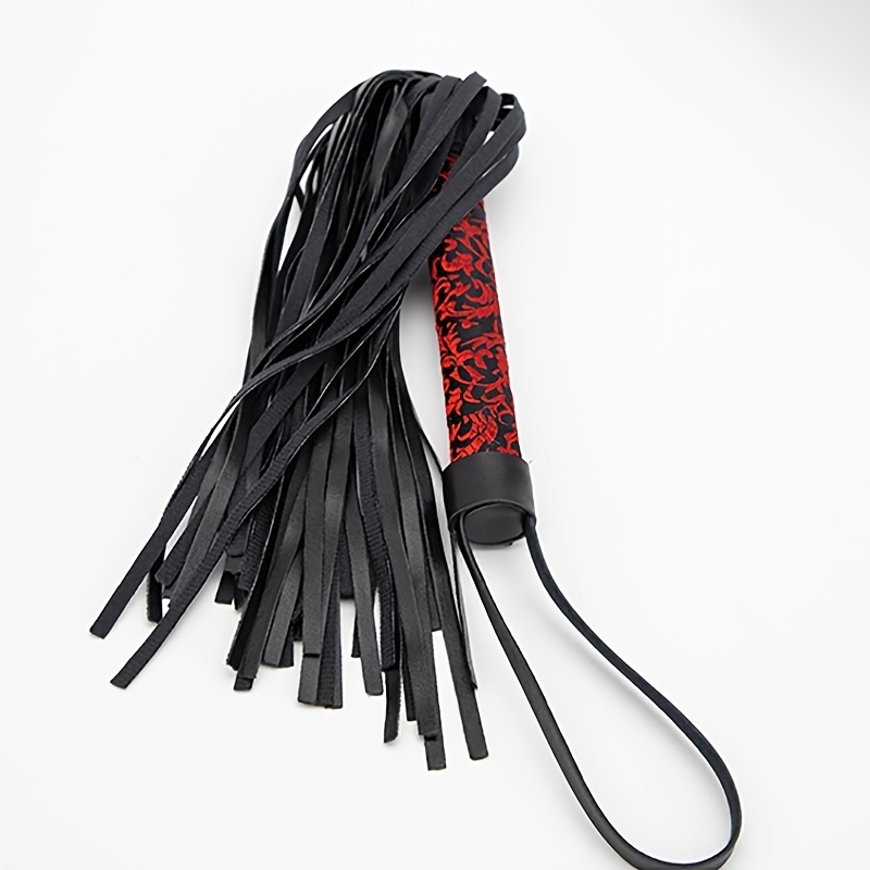 Red Sm Whip Alternative Toy Small Leather Whip