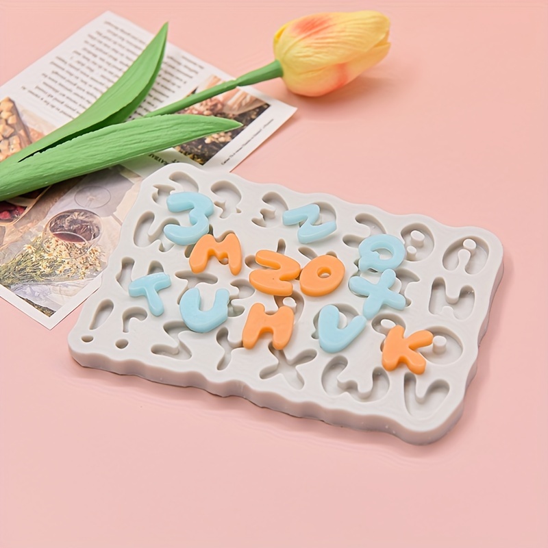 Alphabet Chocolate Mold 3d Silicone Mold Uppercase Letters - Temu