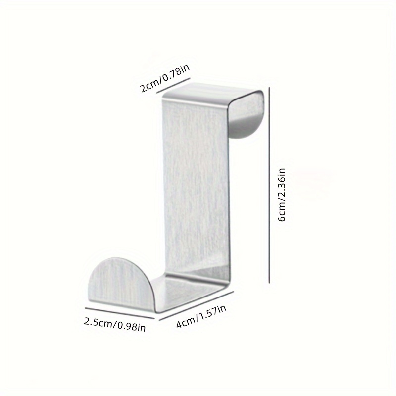 Stainless Steel Z shaped Hooks Easy Install Door Flat Hooks - Temu