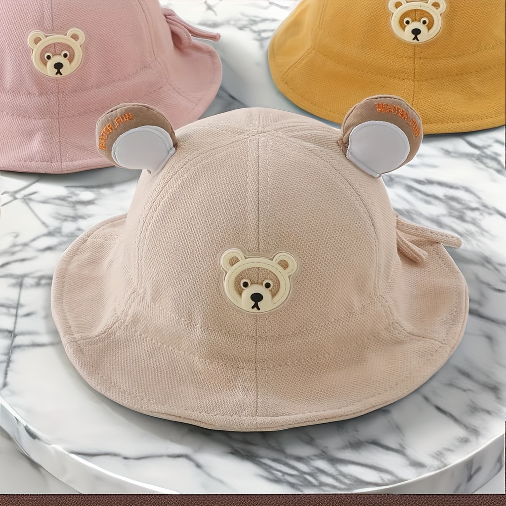 Children'S Fishing Hat For Spring And Autumn, Cartoon Bear Sun