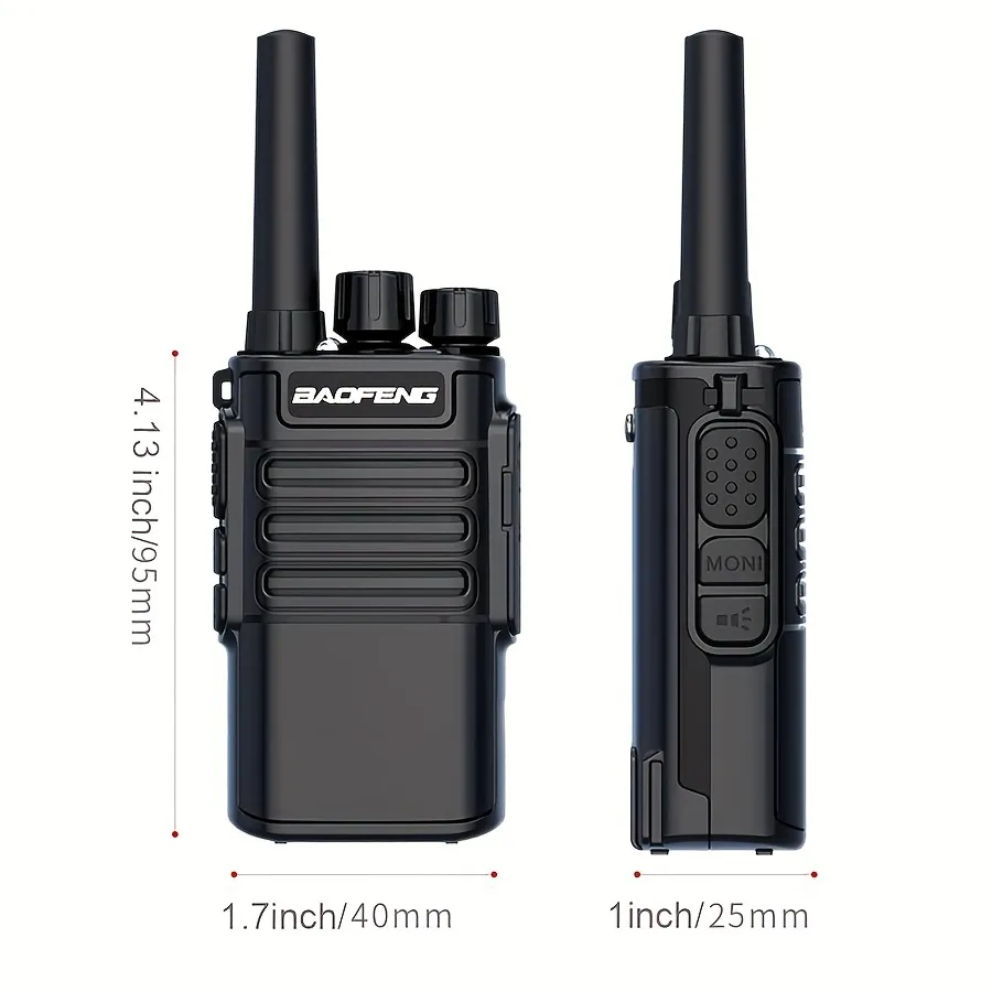 Baofeng Walkie Talkies Rechargeable Long Range Two-way Radio With Earpiece,  Way Radio Uhf Handheld Walkie Talkie With Flashlight, Li-ion Battery And  Charger Temu Australia