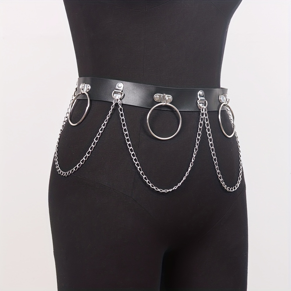 Halloween Gothic Punk Style Waist Chain Belt, Body Chain Belt Girls Fashion  Belt - Temu