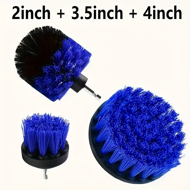 3PCS Electric Power Scrubber Kitchen Bath Car Cleaning Drill Brush