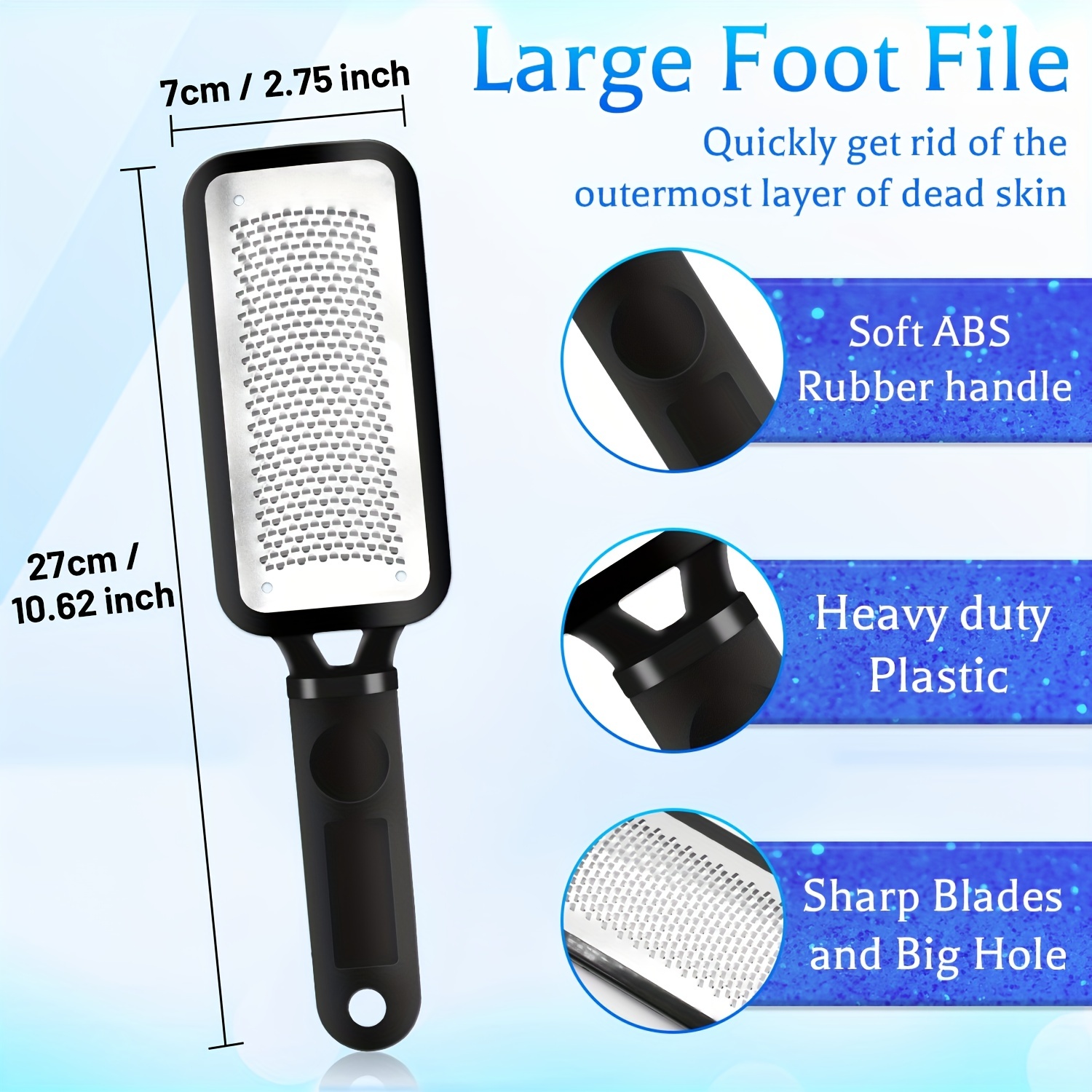 Pedicure Foot File Callus Remover Large Colossal Foot Rasp Foot Scrubber