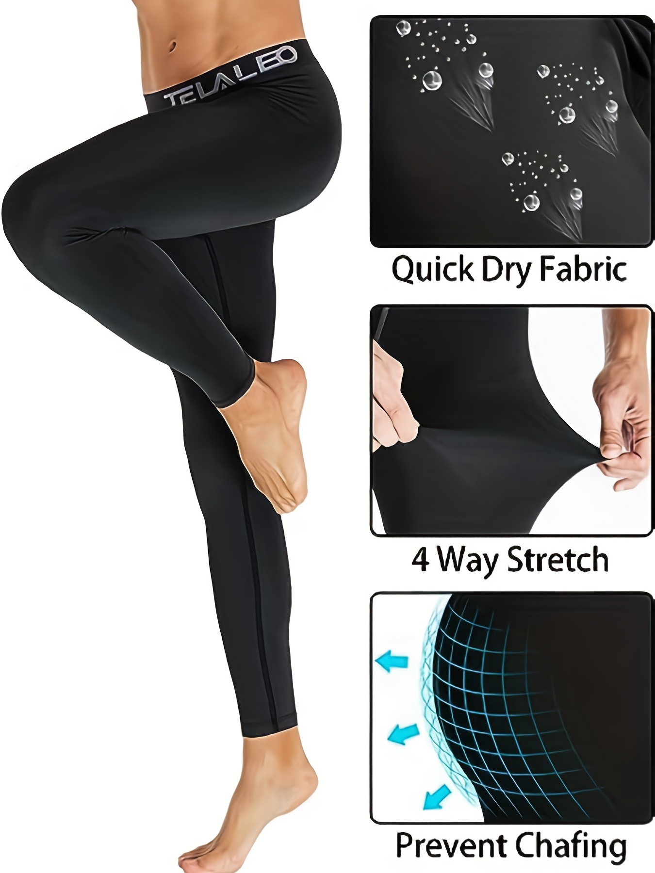 Ladies Womens Compression Tights Gym Base Layer Running Yoga