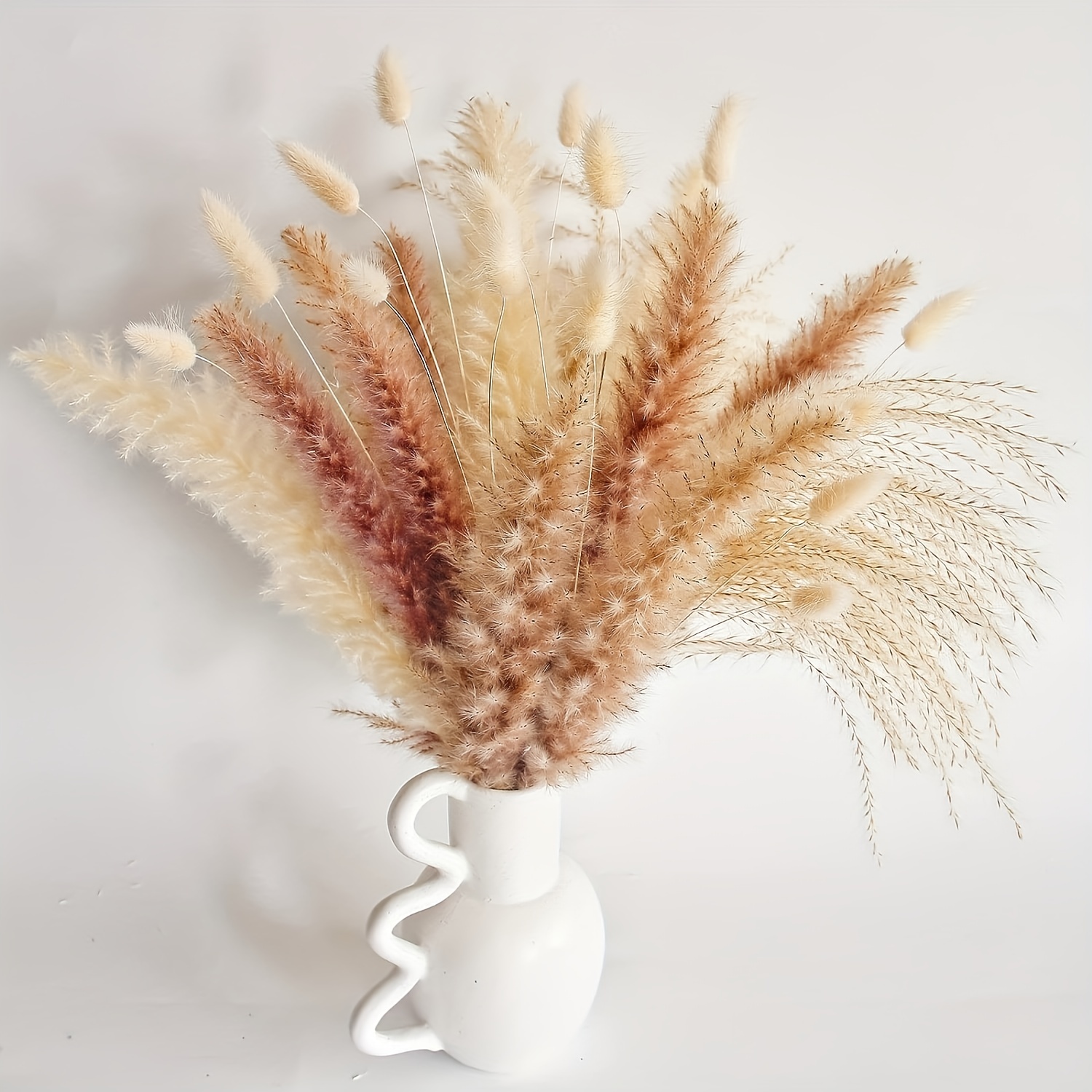 Dried Pampas Grass Decor, White And Brown Pampas Grass & Bunny Tails & Reed Grass  Dried Flowers Bouquet For Wedding Boho Flowers Home Table Decor, Rustic  Farmhouse Decor - Temu United Kingdom