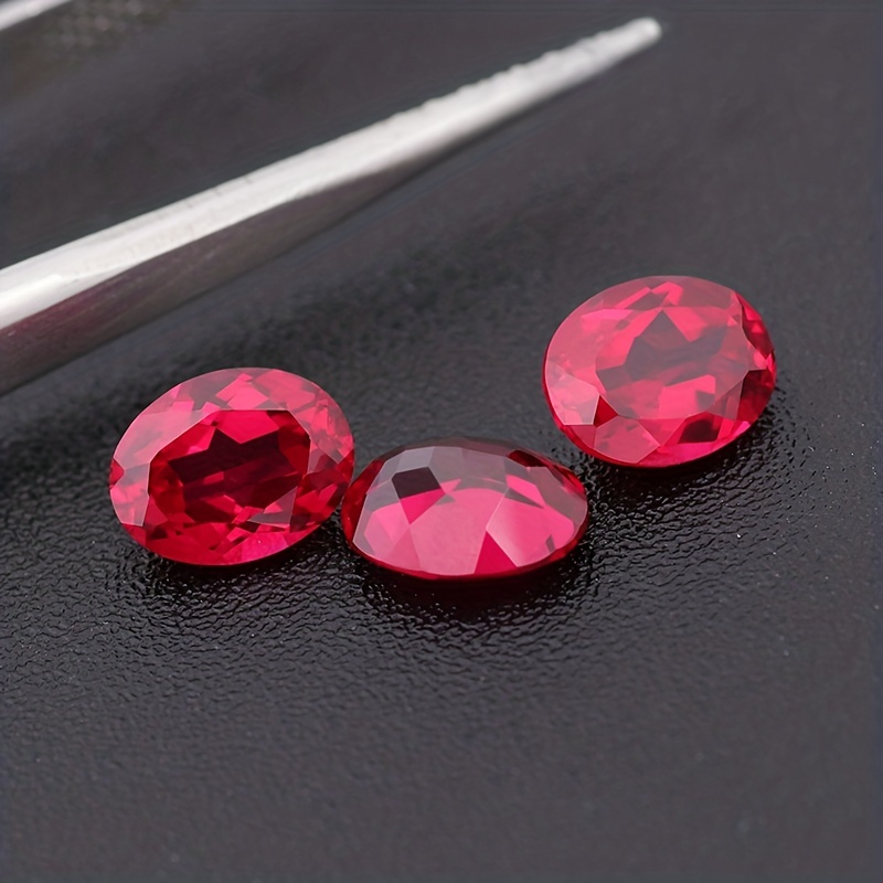 0.5 ct oval ruby rubies blood red gemstones laboratory