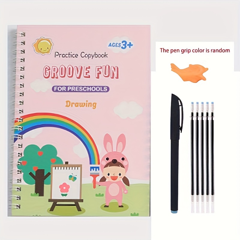 3D Reusable Groove Calligraphy copybook Erasable pen learn Chinese cha –  Catch Stage