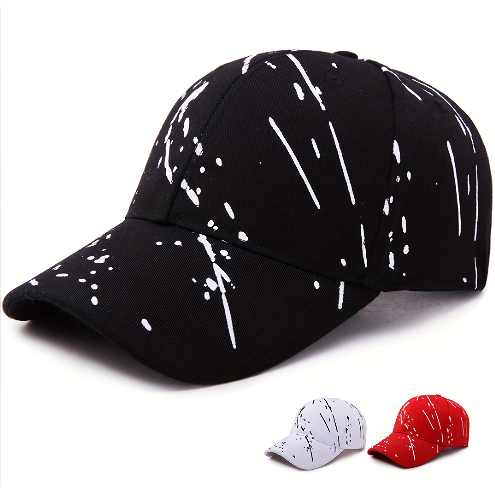 

Graffiti Print Simple Baseball Trendy Solid Color Hip Hop Dad Hat Unisex Lightweight Couple Sun Hats For Women Men