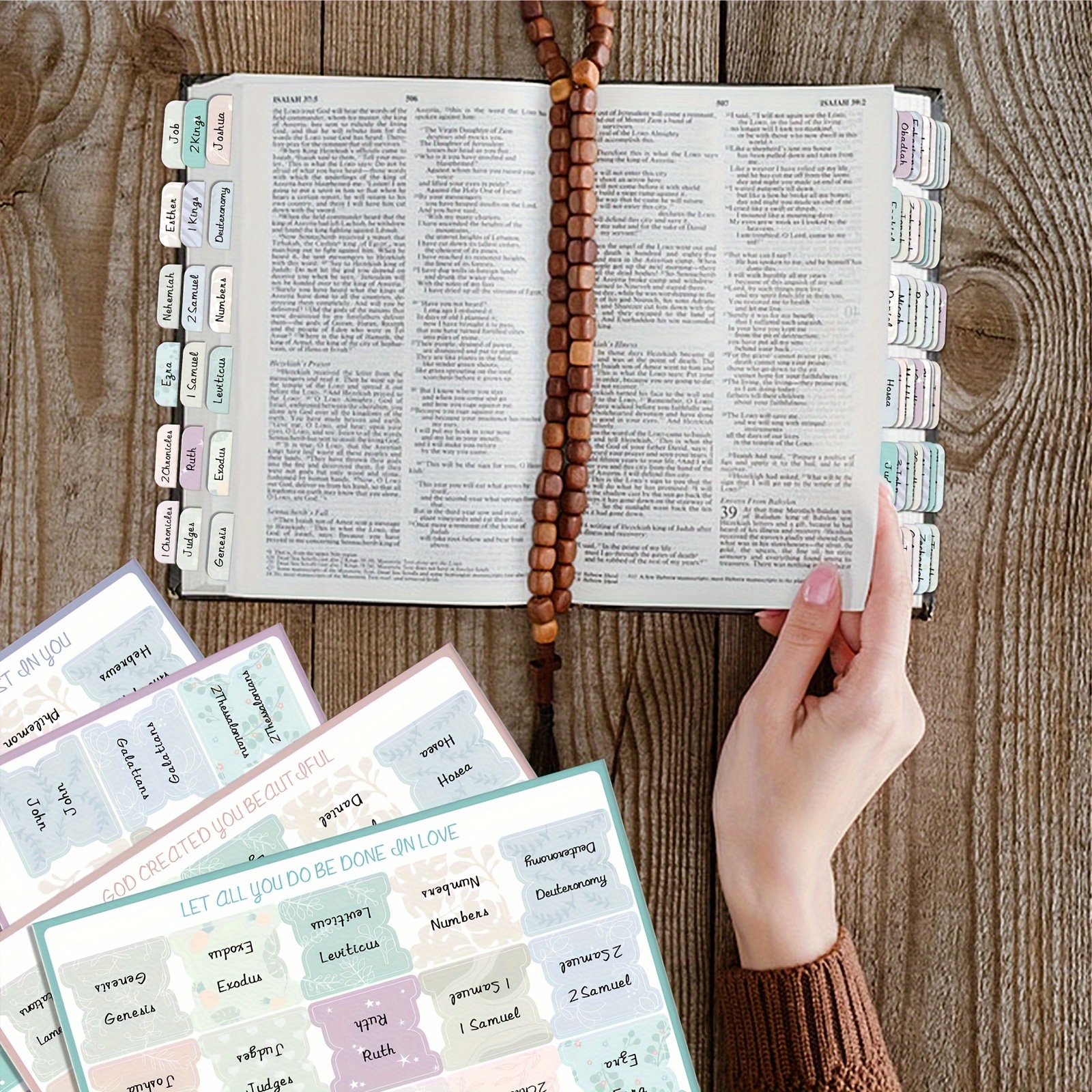 Laminated Bible Tabs For Women (large Print Easy To Read) - Temu