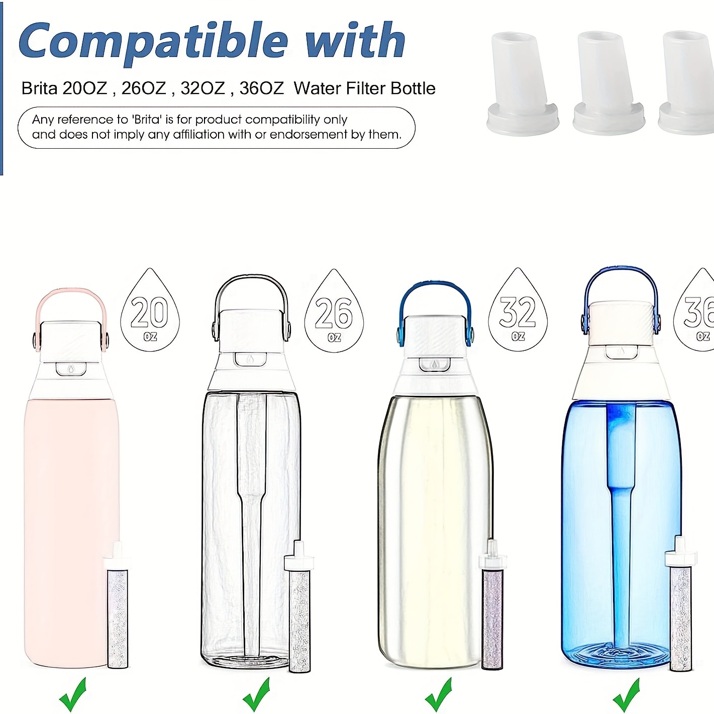 GLACIER FRESH Bite Valve Replacement for Brita Water Bottle，Silicone Water  Bottle Mouthpiece for Brita Stainless Steel Water Bottle 32oz, 20oz and Brita  Plastic Water Bottle 36oz, 26oz，3 pack - Yahoo Shopping