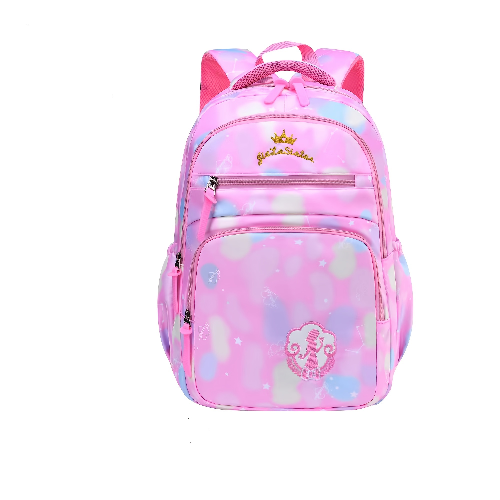 Princess School Backpack Lightweight Waterproof Large Capacity