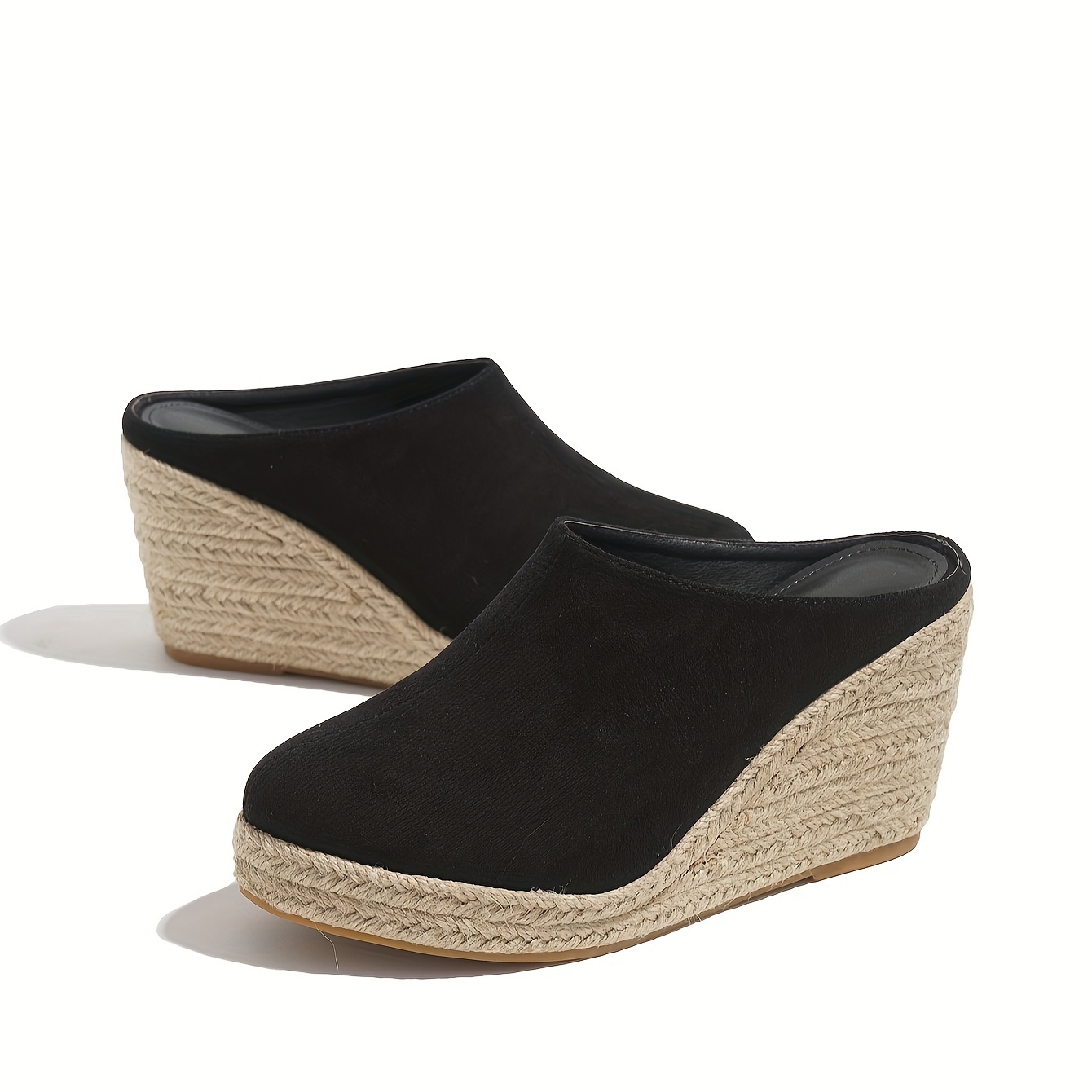 

Women's Simple Wedge Sandals, Casual Slip On Platform Summer Shoes, Comfortable Espadrille Shoes