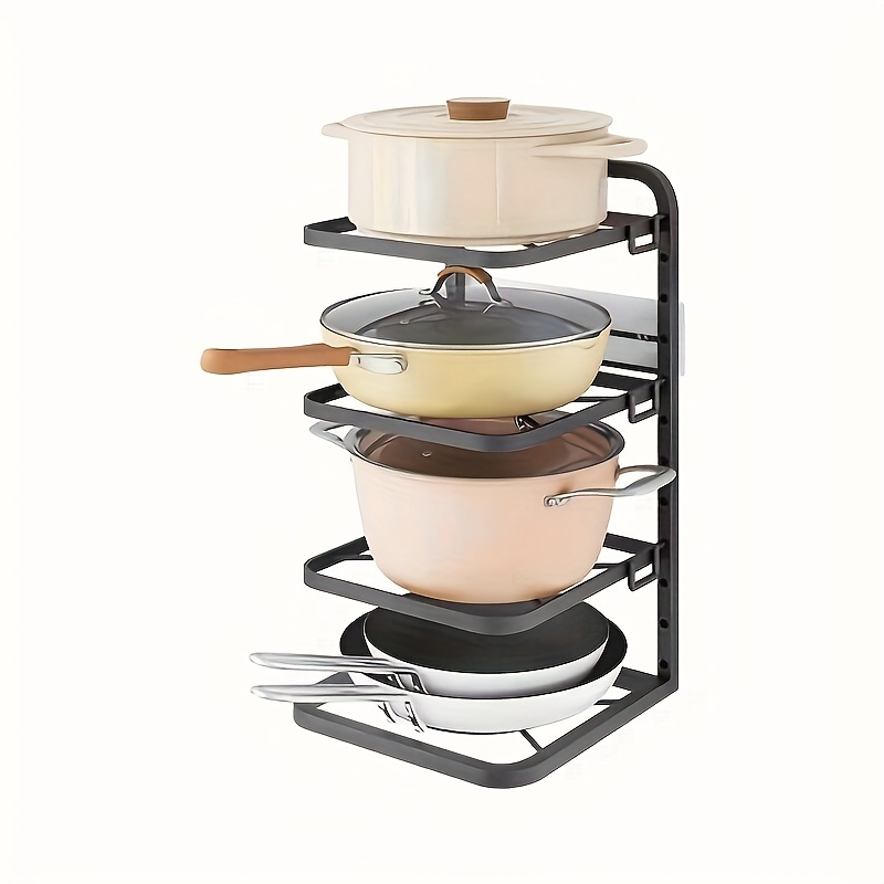 Storage Organizer Multi layer Adjustable Pot Holder Floor - Temu