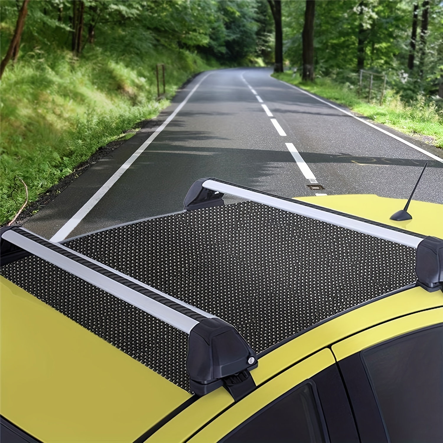 Tapis De Toit De Voiture Tapis De Protection Anti-dérapant Pour Toit De  Voiture Avec Rembourrage Supplémentaire Et Emplacement De Préhension Pour  Les