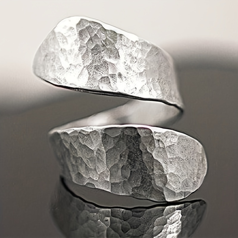 Men's Vintage Textured Adjustable Ring