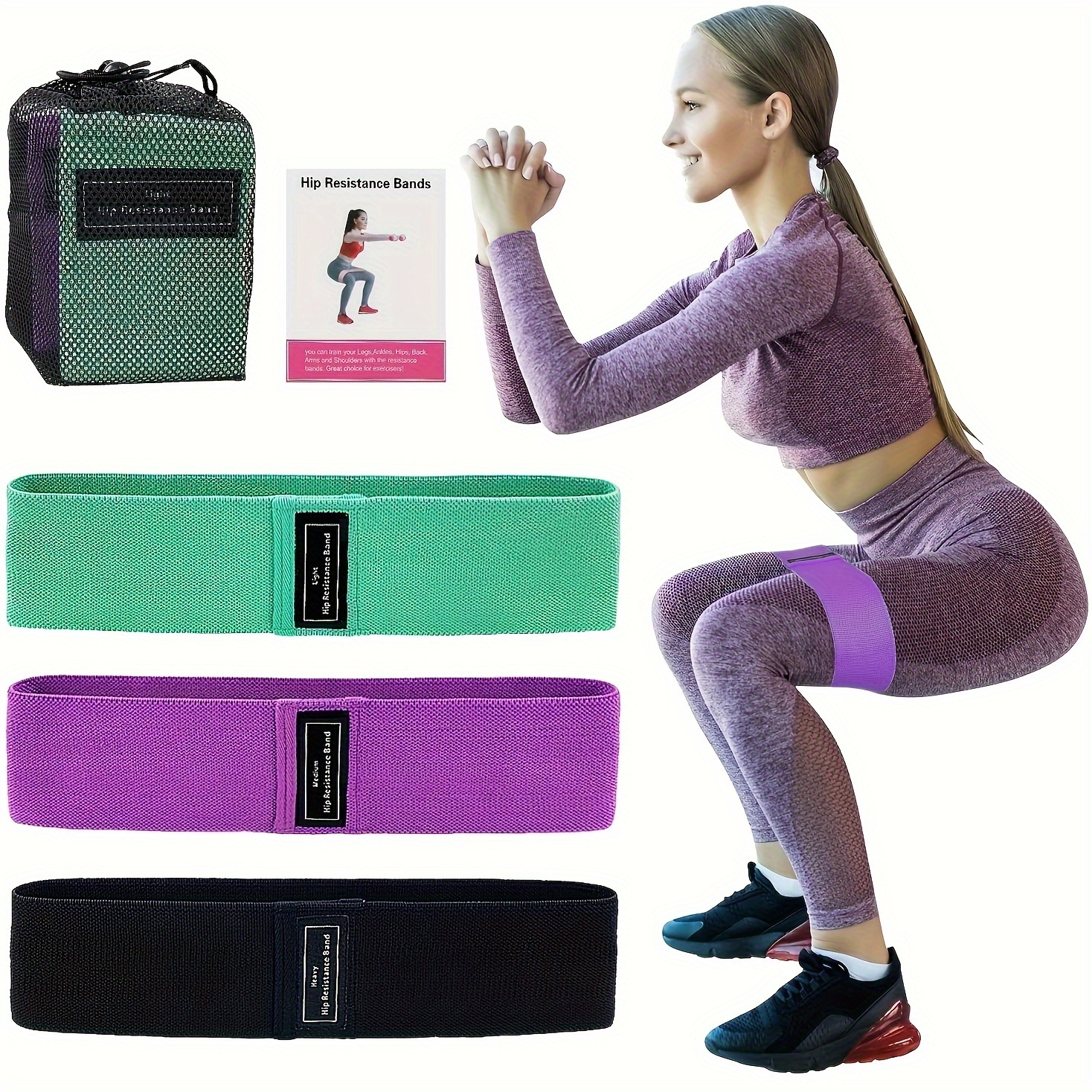 Resistance Bands Exercise Bands Elastic Workout Band Women - Temu