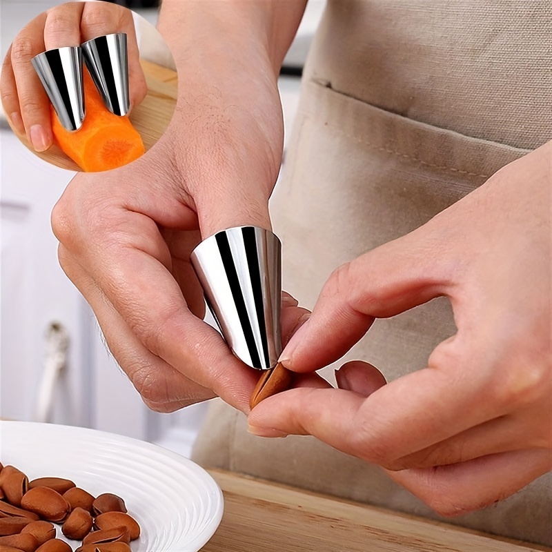 Stainless Steel Finger Protector Vegetable Nuts Peeler Nuts - Temu