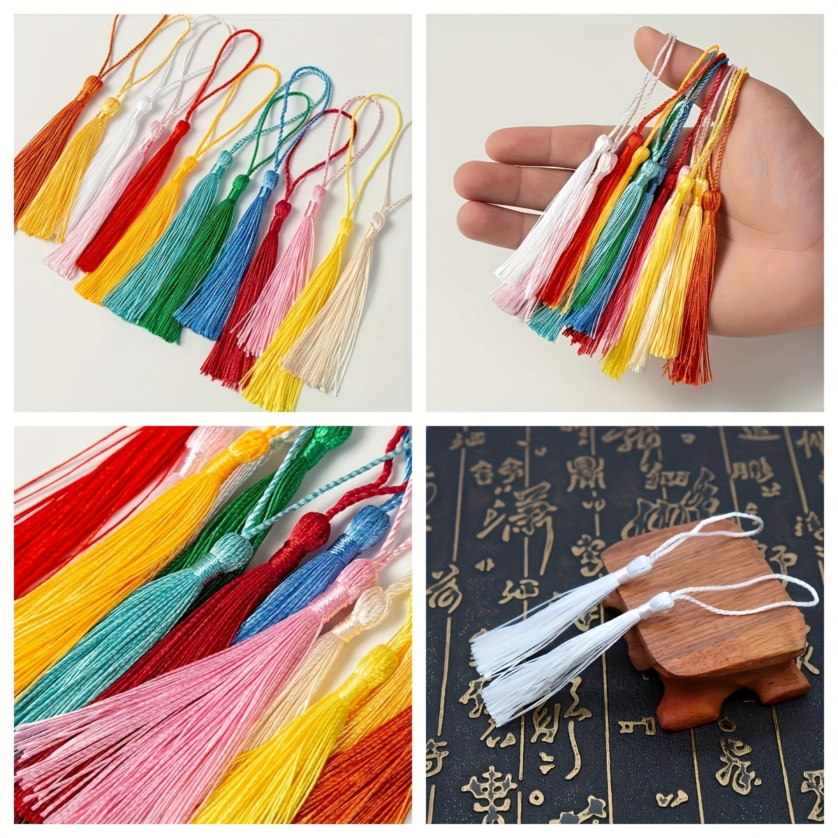 Tassel Silk Trim Floss Bookmark Tassels Mini Tassels For Diy - Temu