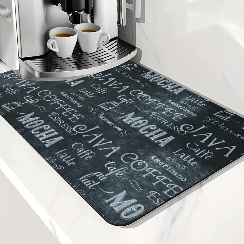 Coffee Maker Mat For Kitchen Counter Protector, Retro Dish Drying Mat,  Checkered Pattern Super Absorbent Anti-slip Coffee Mat, Coffee Bar Mat For Coffee  Maker And Espresso Machine, Kitchen Accessaies, Kitchen Gadgets, Cheap