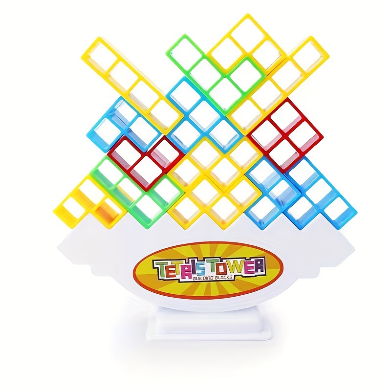 Bloc De Puzzle Équilibré Jenga Coloré, Jeu De Table Interactif Parent-enfant,  Jouet Pour Enfants, Livraison Gratuite, Retours Gratuits