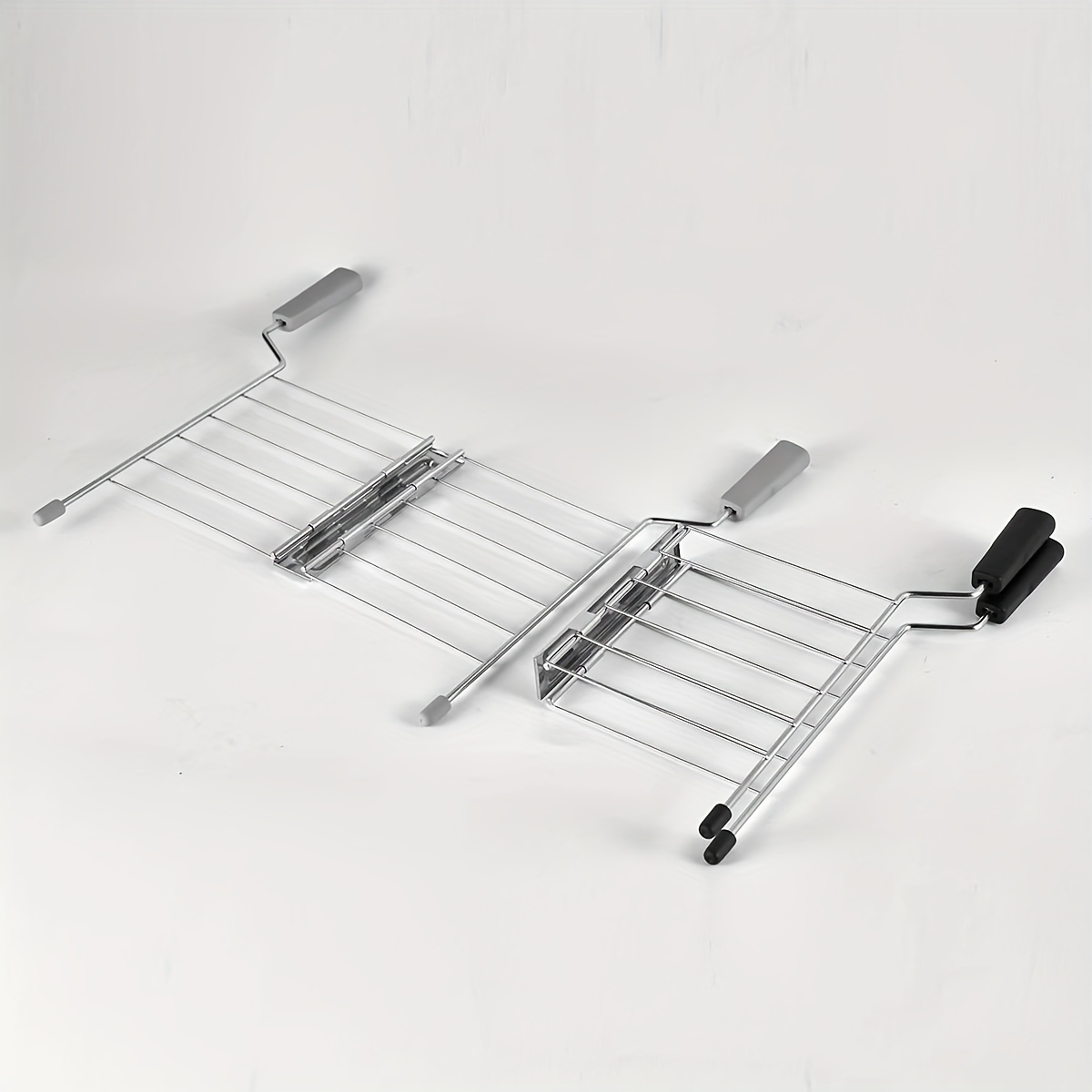 Stainless Steel Sandwich Holder Cage Warming Rack Attachment Toaster  Accessory Kitchen Utensils Anti-scalding Handles