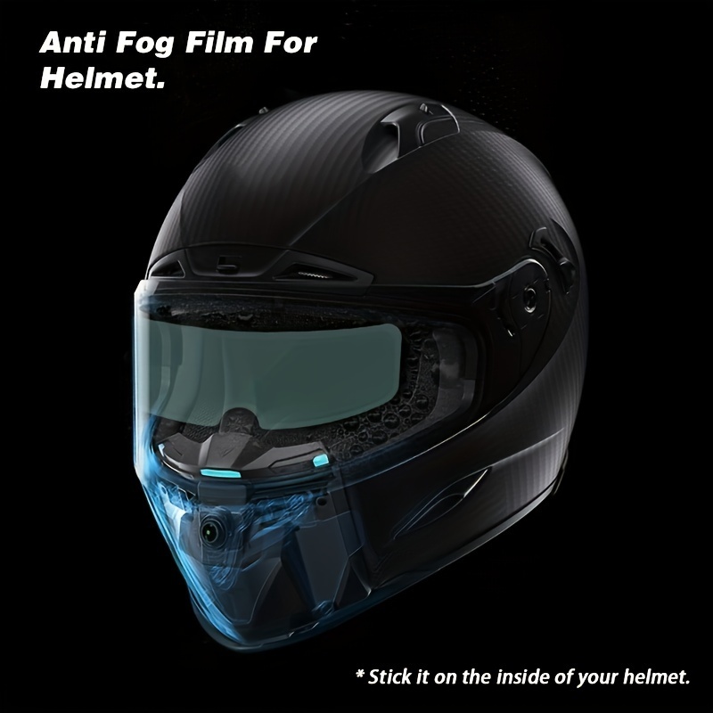 4pcs Motorcycle Anti Fog Film Anti Rain Film Universal Fit Helmet