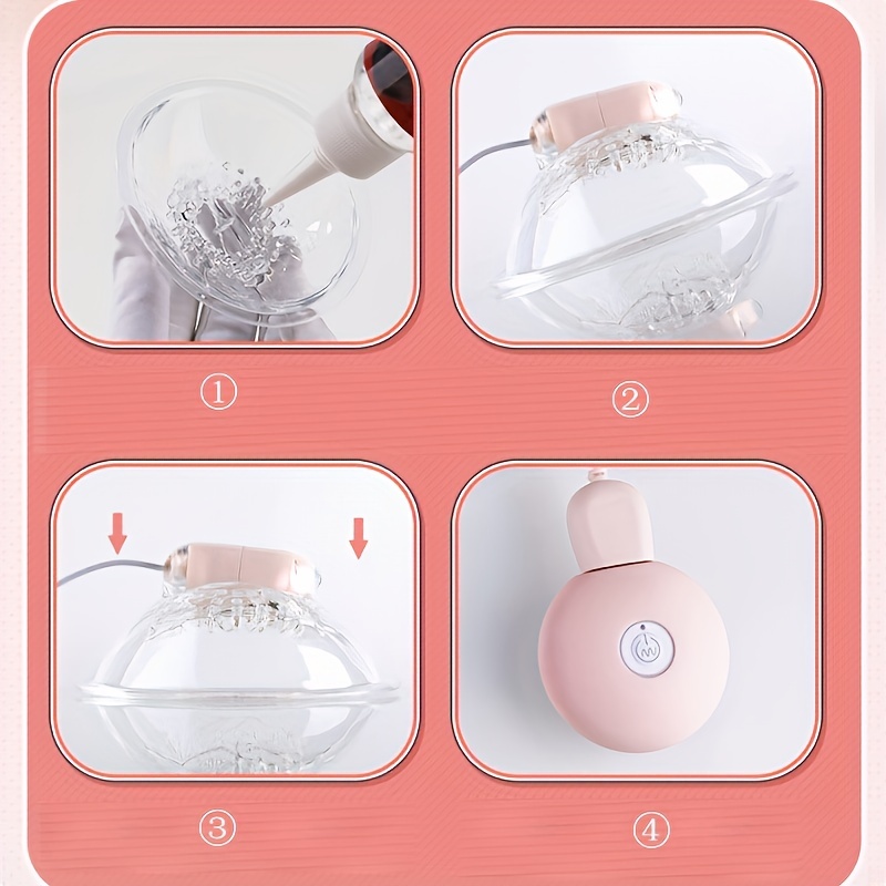 Electric Breast Suction Vibrator Enhancer Women Nipple Massager Adult Sex  Toy US