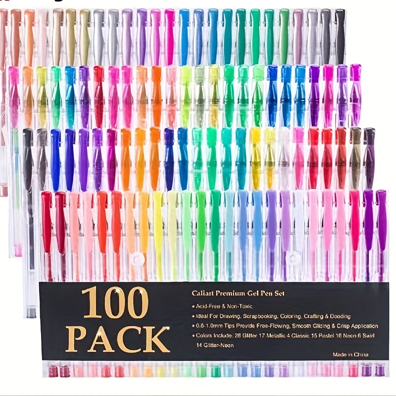 100 Bolígrafos Gel Zenacolor - Todo Mandala