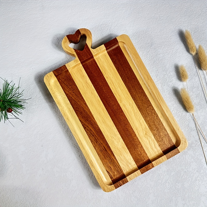 Wood Cutting Board, Wooden Chopping Board For Kitchen Meat And Cheese,  Cheese Board, Suitable For Indoor Outdoor, Kitchen Utensils, Apartment  Essentials, College Dorm Essentials, Off To College, Ready For School, Back  To