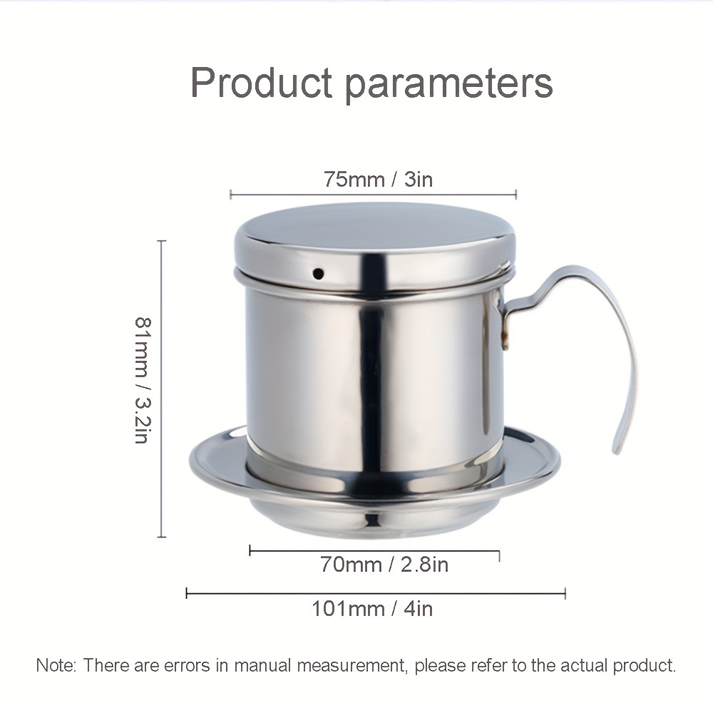 Vietnam Drip Coffee Pot 304 Stainless Steel Hand Pot - Temu