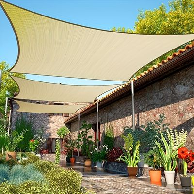 1 toldo, red para balcón, patio, piscina, bloqueo del sol, sombra, tela, borde con cinta, borde con ojales, tela para protección solar, fácil de instalar, 2 m x 2 m/2 m x 3 m