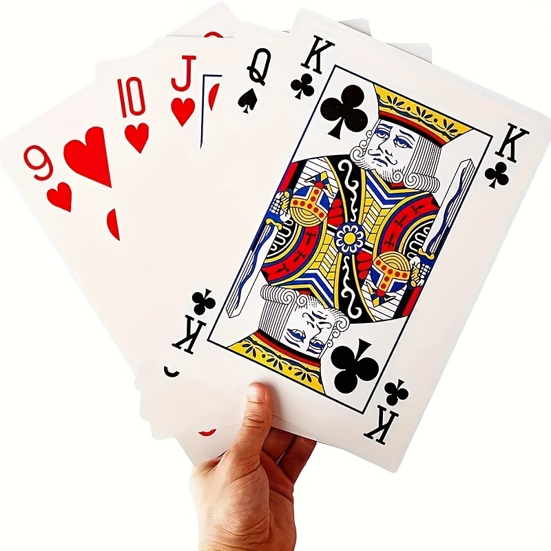 

1pc Oversized Paper Poker, Creative Playing Card For Party Entertainment Game