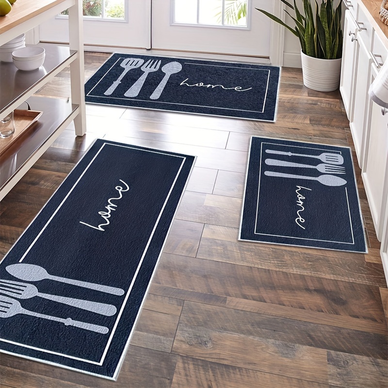 Kitchen Floor Mats for in Front of Sink Kitchen Rugs and Mats Non-Skid  Twill Kitchen Mat Standing Mat Washable, Size 24x40 
