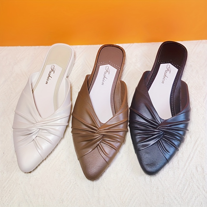 Zapatos Minimalistas Color Sólido Mujer Zapatos Planos - Temu Chile