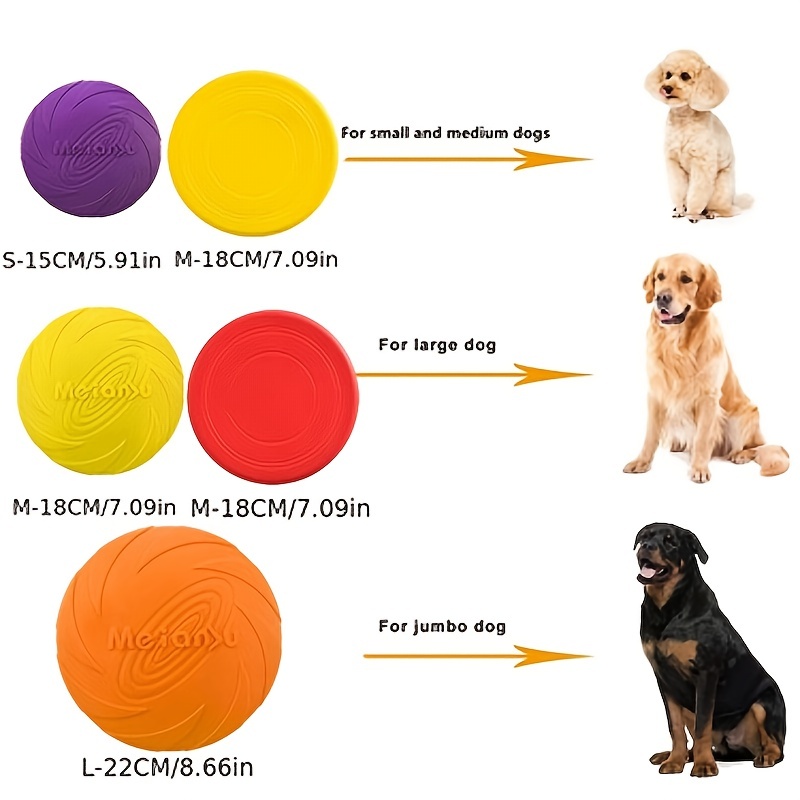 Disco frisbee para perros de silicona que flota en el agua