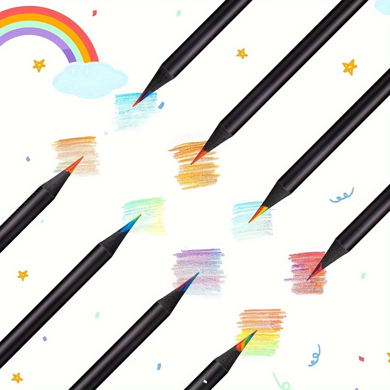 Rainbow Pencils - Temu