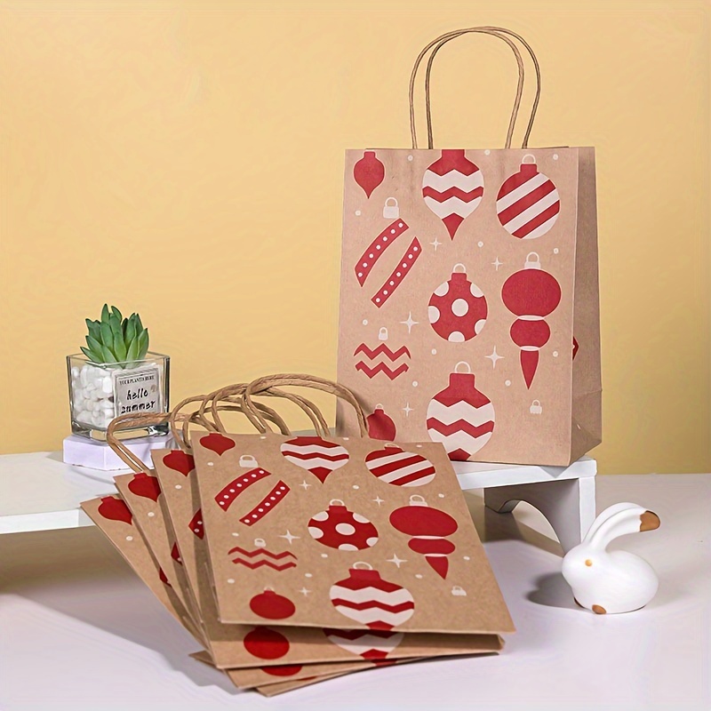 5pcs Kraft Paper Bags craft bags Wedding Birthday New Year Party