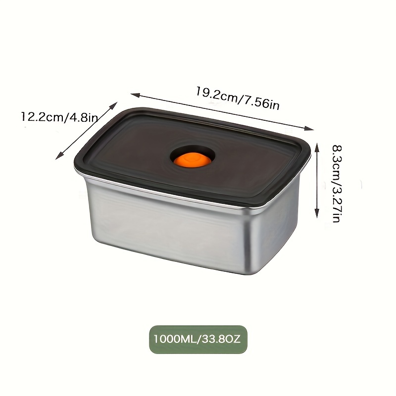 Lunch Boxes, Stainless Steel Lunch Containers With Air Hole, 2 Tier Sealed Lunch  Box With Thickened Snap, Portable Food Storage Containers With Arched  Handle, For Travel, Office And School, Kitchen Supplies - Temu