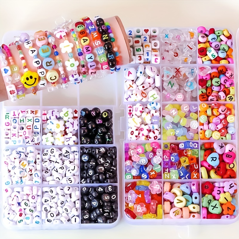 100pcs Alphabet Acrylic Beads for DIY Jewelry Making